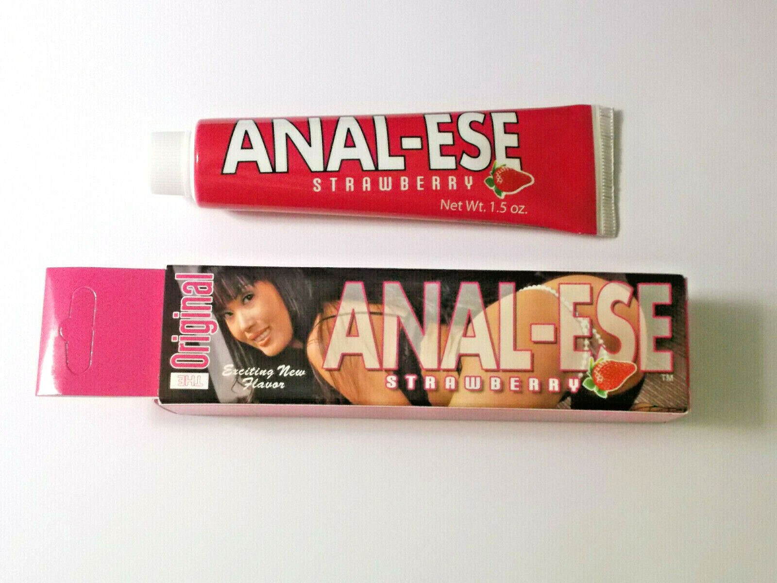Anal Ese Gel Desensitizing Anal Lube Ease Strawberry Flavored 1.5 oz Large Size