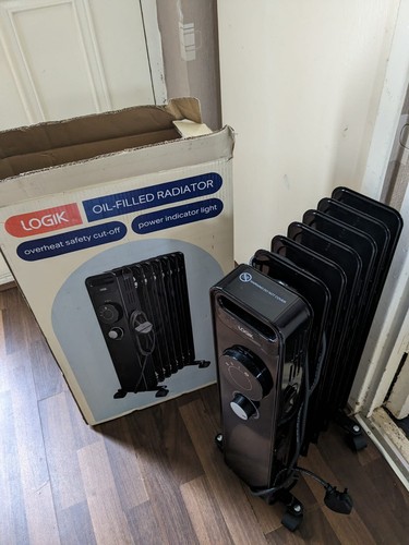 Logik L15OFR20 1500W Portable Oil-filled Radiator - Black for sale online |  eBay