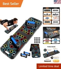 Portable Fitness Push Up Board System for Strength Training at Home - Gift-Ready