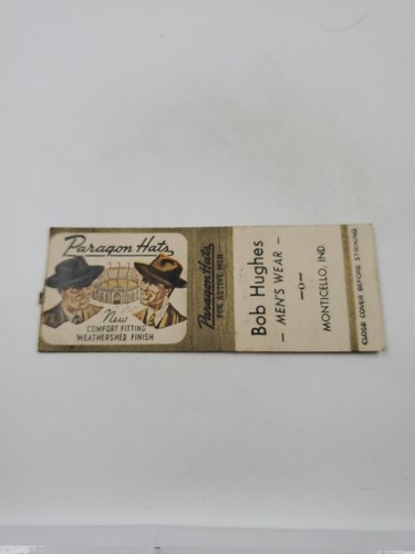 Bob Hughes Men's Wear Monticello Indiana Matchbook Cover - Picture 2 of 3