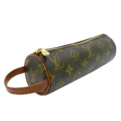 Authentic LOUIS VUITTON Trousse Ronde Pencil Case Pouch M47630 Monogram  #S190065 | eBay
