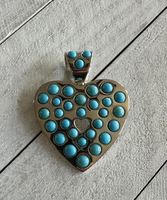 JAY KING Sleeping Beauty Turquoise Heart Pendant, Sterling Silver | eBay