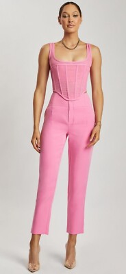 Meshki Indie Pink High Waist Pants Size L