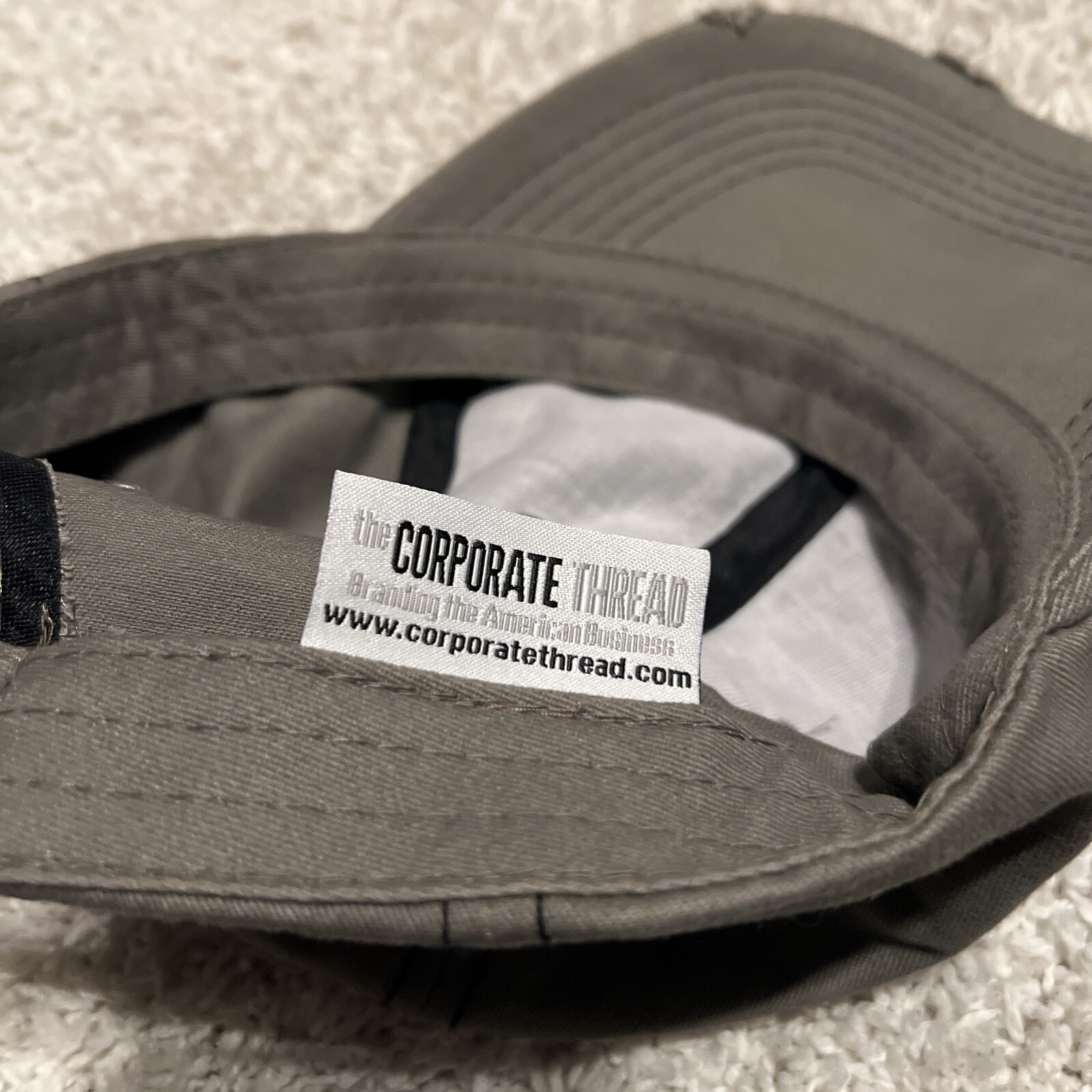 Windmill Brewing Hat Cap Strap Back Gray Distress… - image 7