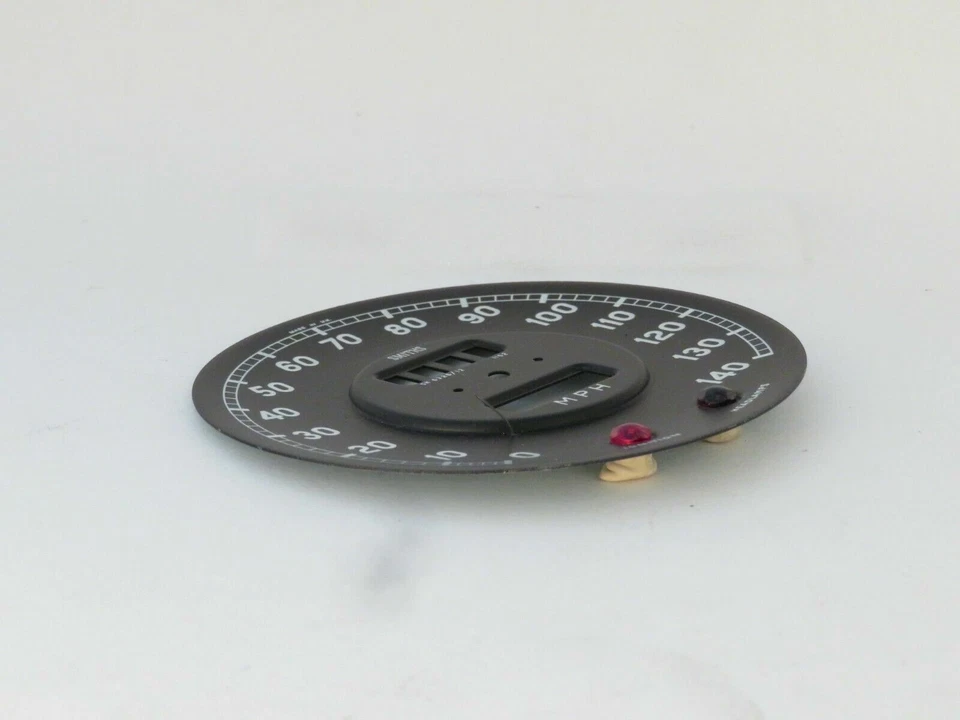 Placa frontal de esfera de velocímetro 140 MPH Smiths para Jaguar 3.4S y 3.8S SN6326/12-FP Foto 2 de 3