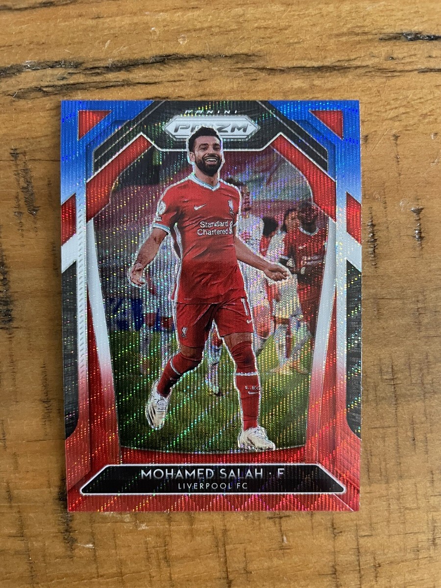 Mohamed Salah 2020-21 Panini Prizm Red White Blue #255 Liverpool