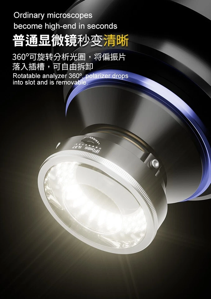 Polarized Microscope AntiGlare LED RingLight Microscope Lamp iFixes iL37 UK - Image 4 of 4