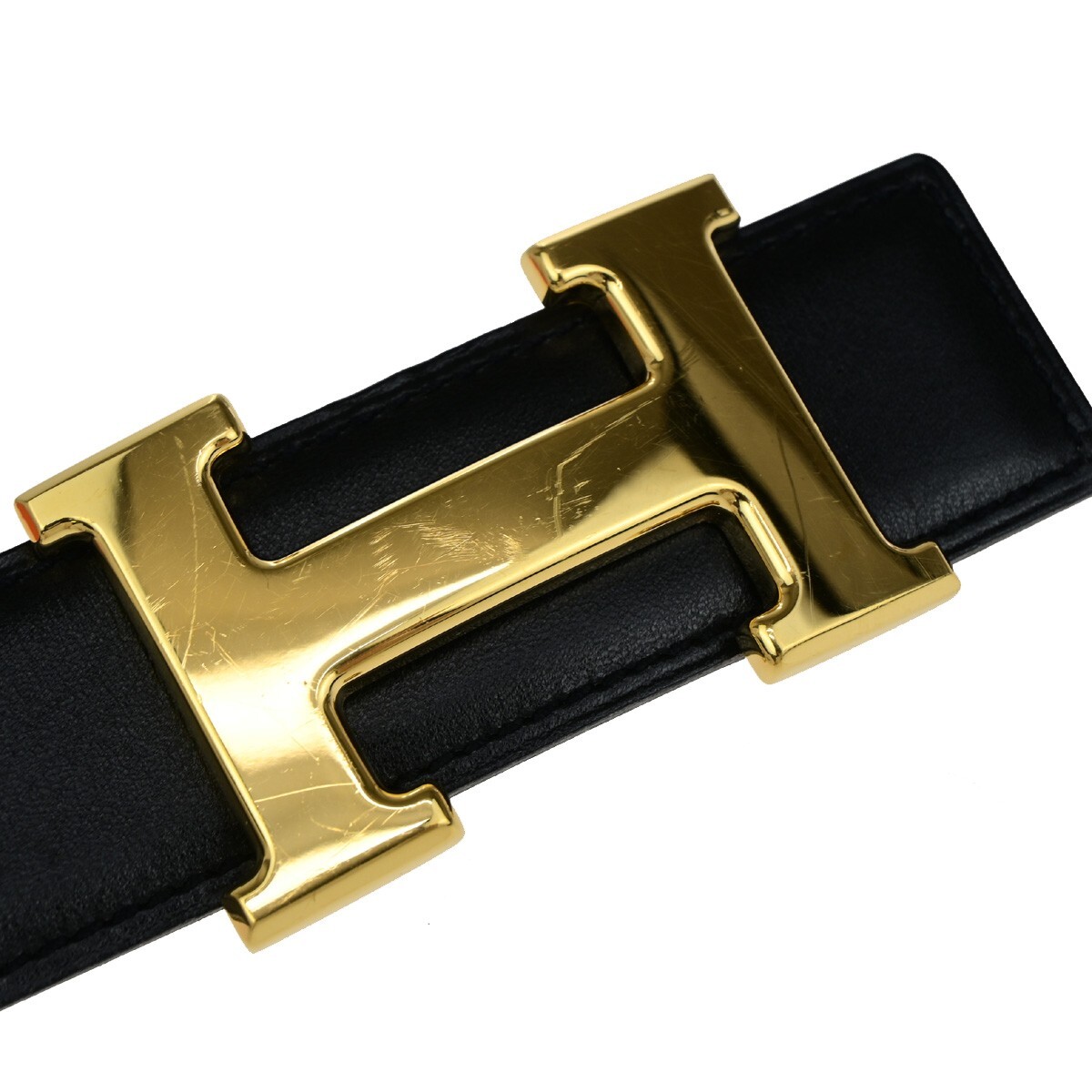 HERMES H Logo Constance Reversible Buckle Belt #70 Leather HERMES H Logo Constance Reversible Buckle Belt #70 Leather