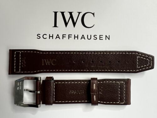 IWC サントーニ クロコ ベルト IWC - IWC 純正サントーニレザーベルト ブラウン クロコ 22㍉幅の通販