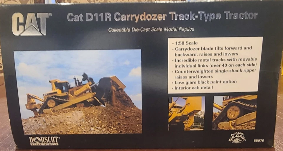 NIB Norscot Caterpillar   CAT D11R Track Type Tractor In Original Box - Image 4 of 4
