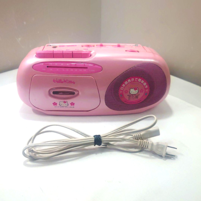 Excellent/Tested] Hello Kitty AM/FM Radio Cassette Recorder RM