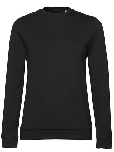 B&C Felpa in Cotone Senza Cappuccio Maglia Interno Sgarzato da Donna BCWW02W - Picture 6 of 39