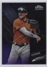 2021 Topps Chrome Black Purple Refractor /150 Alex Bregman #6 ru2