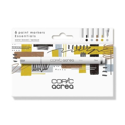 acrea Set Essentials, 6er Set Paint Marker mit wasser und pigmentbasierter Ti...