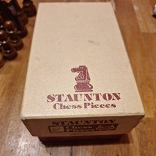 Vintage Staunton Chess Pieces - Full Boxed set - King 4 inch Petrushkin Games