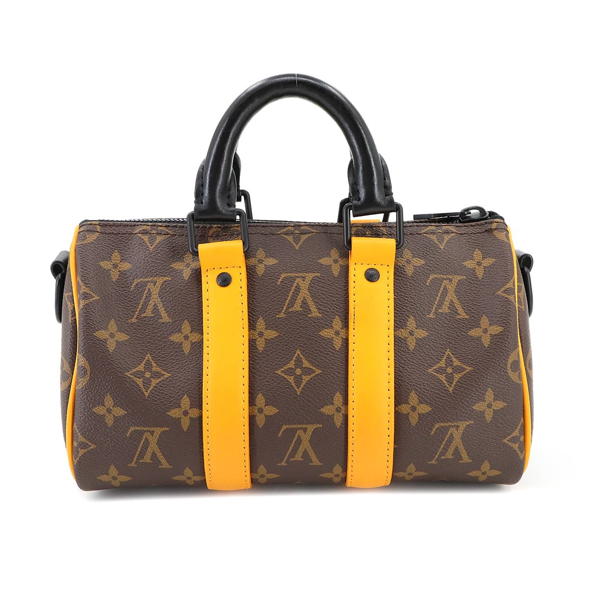 LOUIS VUITTON Monogram Macassar Keepall Bandouliere 25 M46687