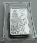 Statue of Freedom - 5 Troy Oz .999 Fine Silver Bar - Exquisite!