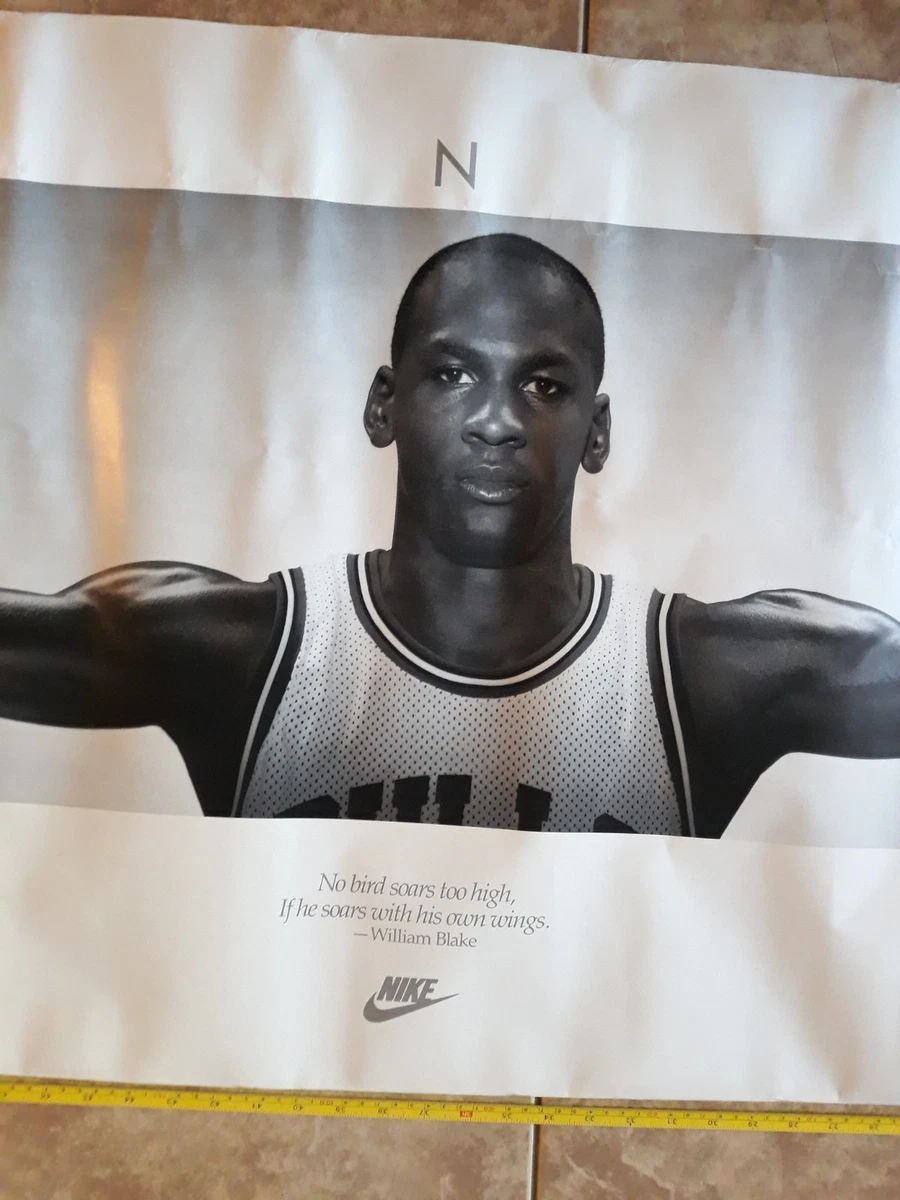 Michael Jordan Wings Poster Indiana Vintage Sports Posters for