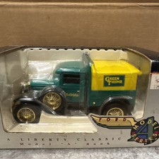 1992 Liberty Classic 1929 Model 'A' Bank 1:25 Diecast Metal Box 1202 Green Thumb