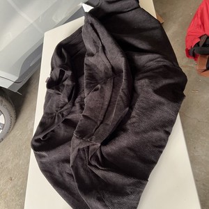 Bean Bag Chair Cover No Filler for Kids and Adults Beanbag corduroy black