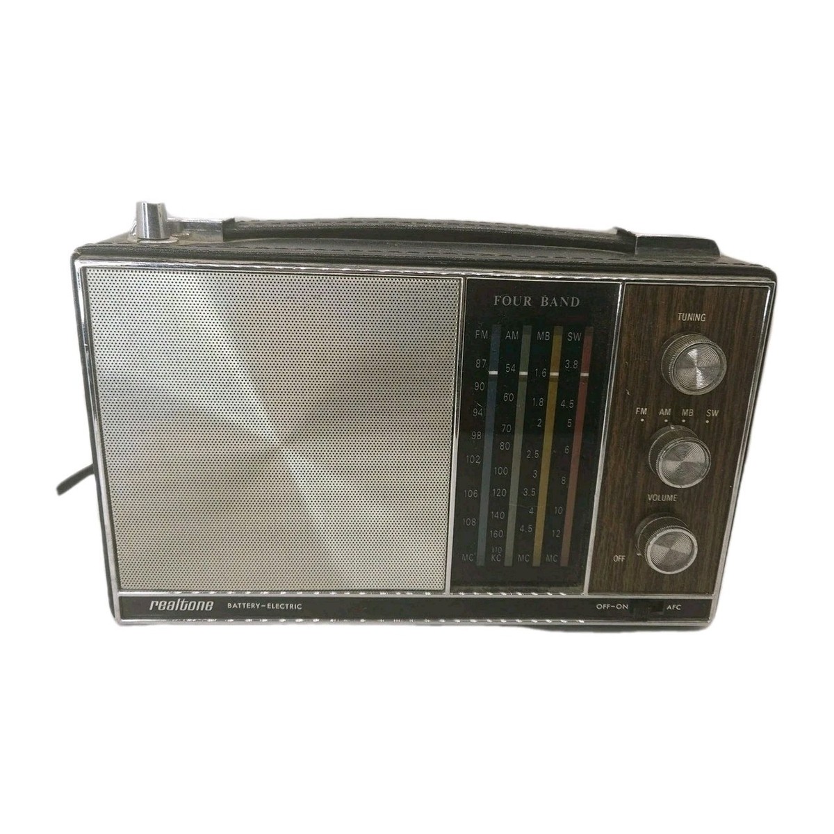 Realtone Vintage Transistor Multi Band Radio AM /FM /Marine /SW