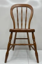 Vintage Tell City Chair Maple #48 Andover Solid Wood USA