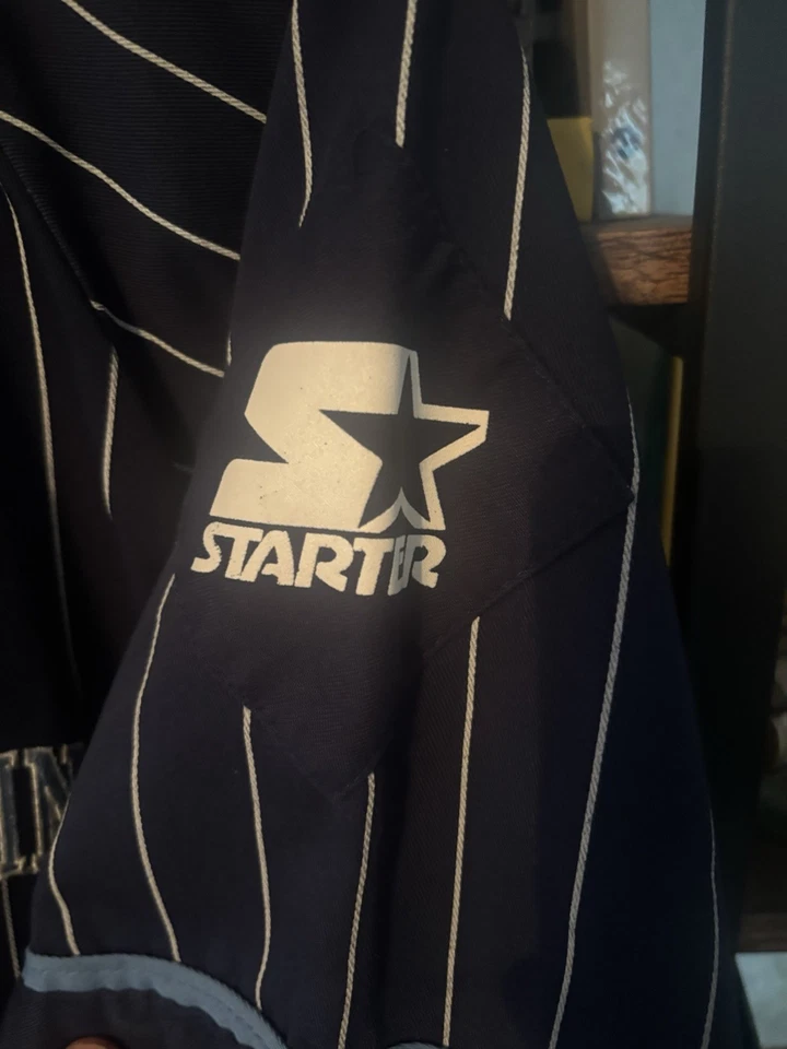 Vintage North Carolina Tarheels Baseball Pinstripe Starter Jersey Medium  Mint - Image 4 of 4