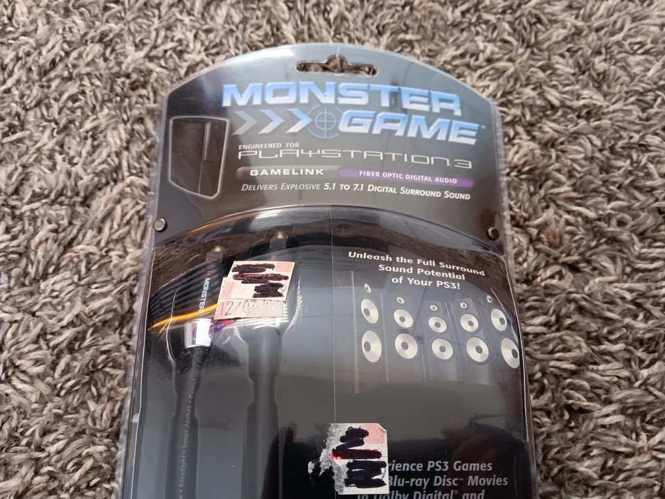 Monster игры кабель PlayStation 3 Gamelink волокна оптический цифровой аудио 5.1 до 7.1 S - Изображение 2 из 4