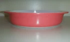 VINTAGE #227  PYREX PINK FLAMIGO 8" CASSEROLE DISH