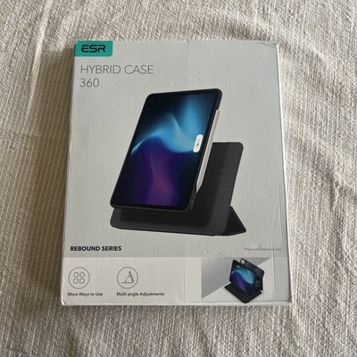 ESR Hybrid 360 Pro iPad Case   12.9 Rebound Series Black NEW Multi Angle