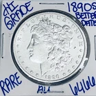 1890 S MORGAN SILVER DOLLAR AUTHENTIC HI GRADE U.S. MINT COIN FREE SHIPPING 6466