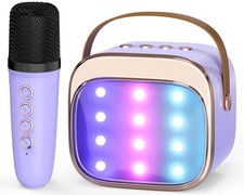 Mini Karaoke Machine for Kids Adults, Portable Bluetooth Speaker with Wireles...