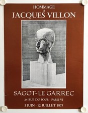 Poster JACQUES VILLON Baudelaire 1975 Exhibition Galerie Sagot-le-Garrec Paris
