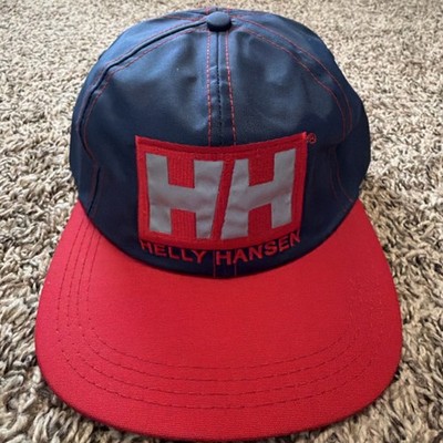 Vtg 90s Helly Hansen 3M Reflective Nylon Hat Cap MADE IN USA Two Tone HH Grail