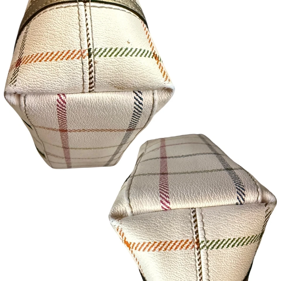 Coach Peyton Small Tattersall Plaid Tote F48586 Purse - Image 3 of 4