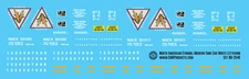 N Scale - North American Ethanol Modern Tank Car White Lettering Decals