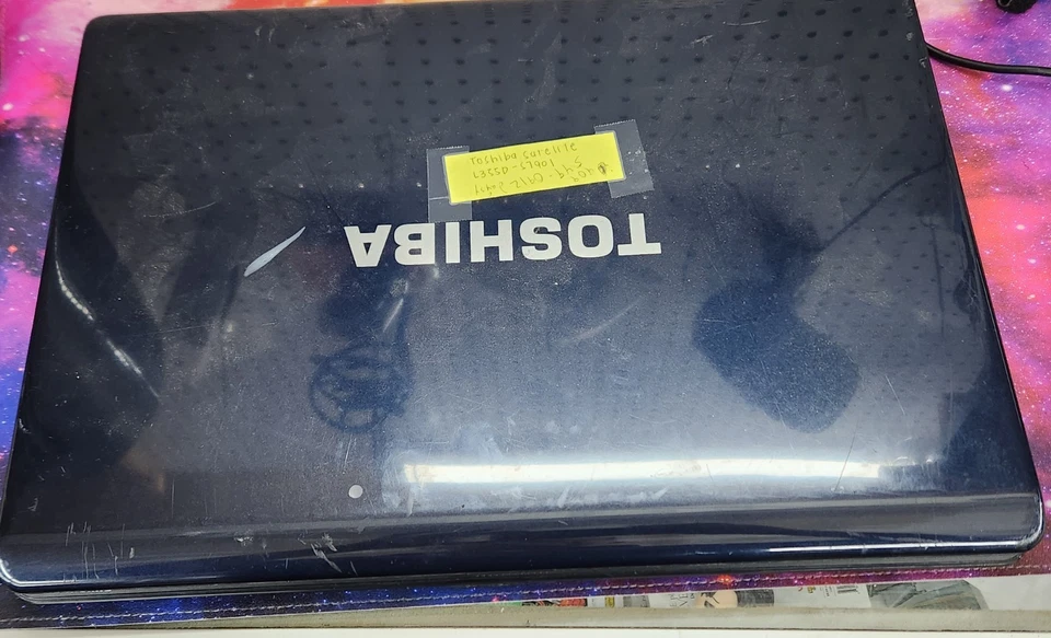 Blue Toshiba Satellite L355D-S7901 Laptop / For Parts Only - Image 4 of 4