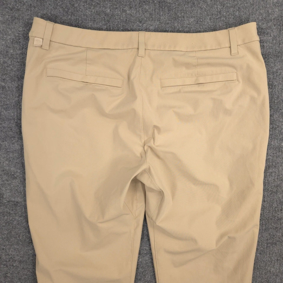 Брюки мужские Lululemon ABC 36X30 бежевые приталенные варпстрем производительность гольф повседневные - Изображение 4 из 4