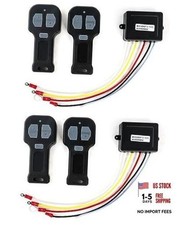 12V Wireless Winch Remote Control Kit 4 Pack Universal 5 Wire Receiver