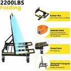 Folding Drywall Dolly Heavy Duty Sheetrock Dolly Panel Dolly Cart Plywood Cart