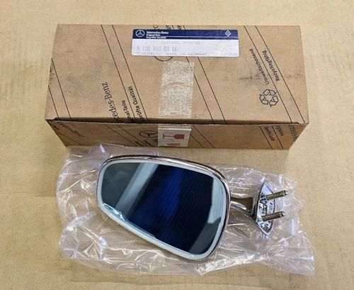 NOS 1965 1966 Mercedes W108 W109 LH Driver Mirror Assembly 1088100316
