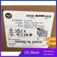 25A-D030N104 PowerFlex 523 15kW 20Hp AC Drive New Sealed Allen-Bradley