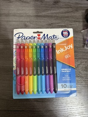 Paper Mate Ink Joy Gel Pens 10 Pk Brand New Medium Point