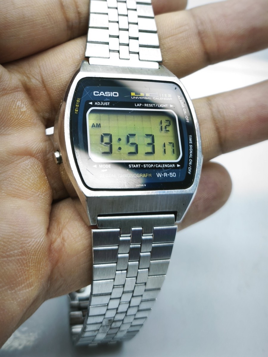 Vintage Casio UC-50W UNIVERSAL CALENDAR (1980s) All Parts Original !! RARE !! View 5