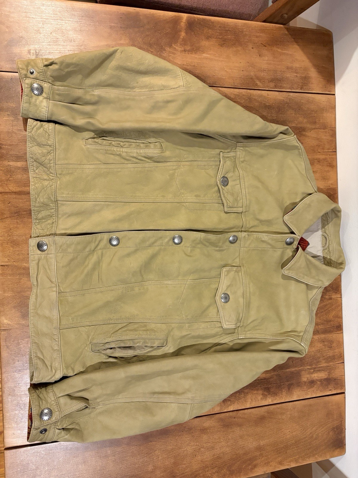 Pendleton Buffalo leather Jacket Size Medium - image 13