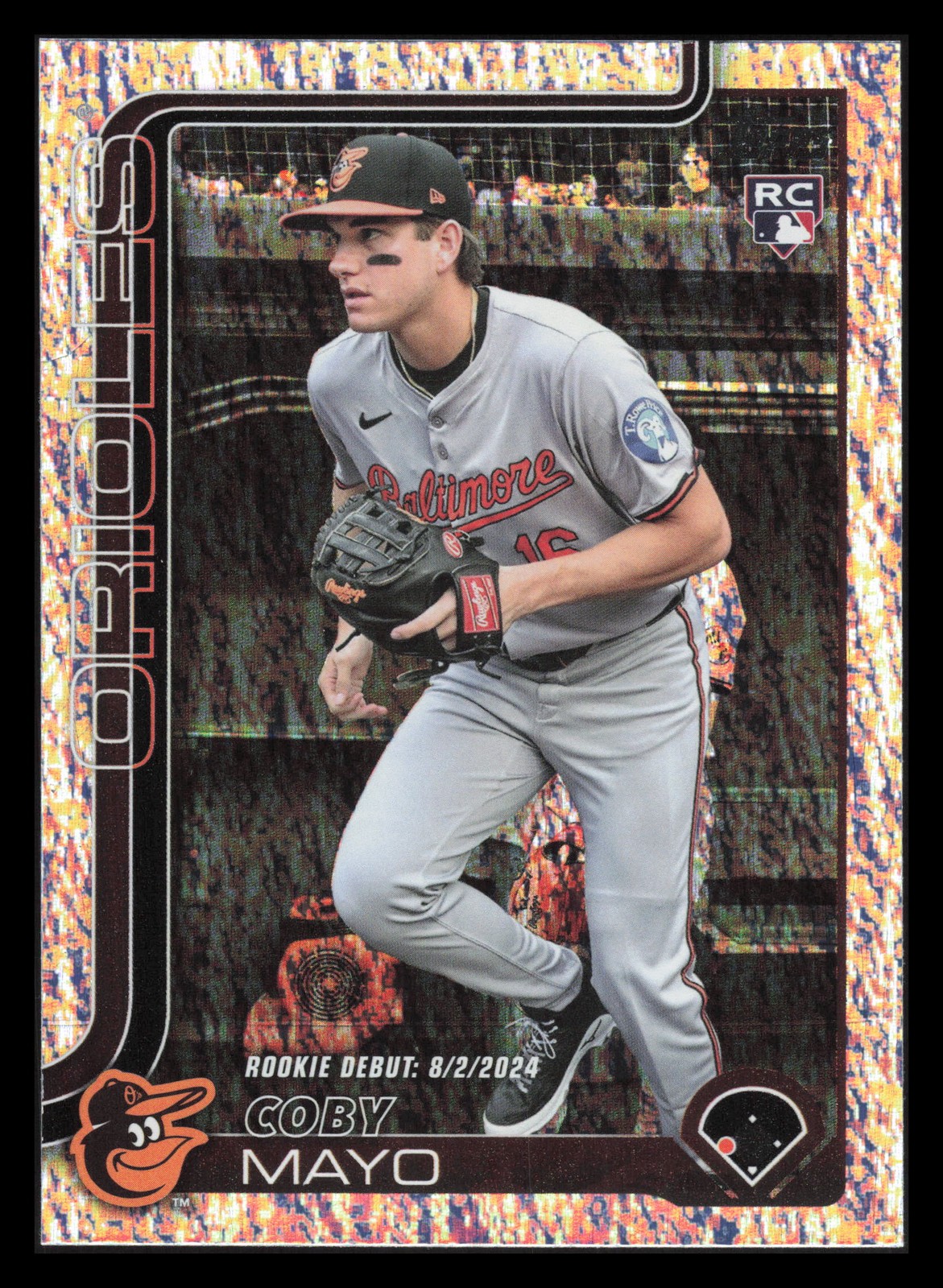 Coby Mayo RC Debut Holo Foil 2025 Topps Update US282 Baltimore Orioles