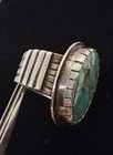 Giant Vintage Old Pawn Native American Sterling Turquoise Matrix Ring sz13.5 30g — photo 10