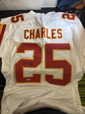 Jamaal Charles Authentic KC Chiefs White Jersey Auto