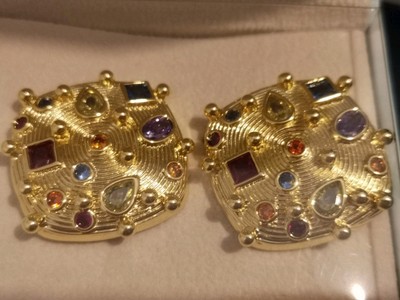 Celeste Starre Ohrringe 18 Karat vergoldet Schatzsuche NEU in Box UVP 130 £