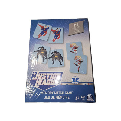 NEW SEALED JUSTICE LEAGUE DC MEMORY MATCH GAME HARLEY QUINN BATMAN SUPERMAN 